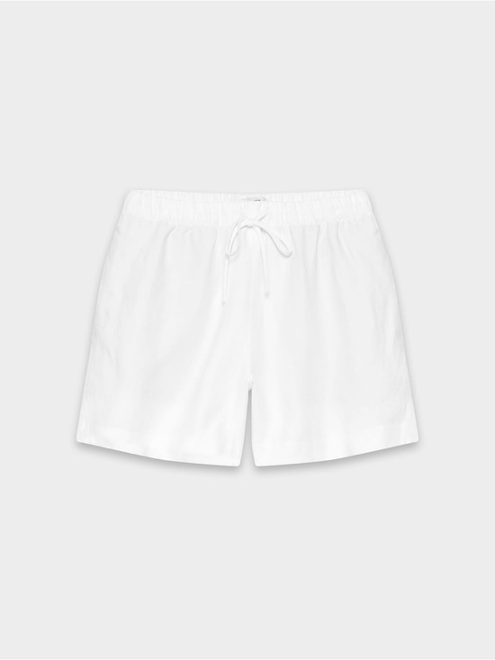 Aritzia Pants - Aritzia The Lodge Short Mid-Thigh - CruiseLinen in white, size XXS